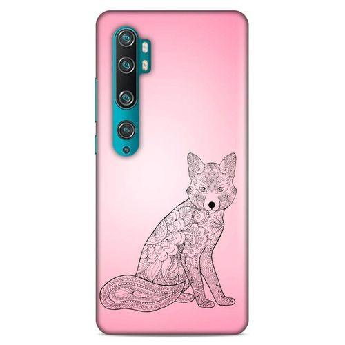 Lopard Xiaomi Mi Note 10 Pro Uyumlu Kılıf Tattoo's (42) Rugged Armor Kılıf Pembe Dövme