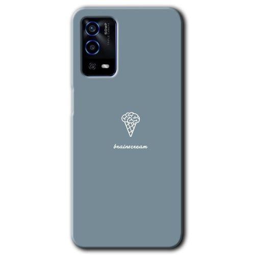 Oppo A55 Kılıf HD Desen Baskılı Arka Kapak + Temperli Cam - Beyin Gıdası