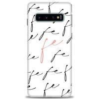 Samsung Galaxy S10 Kılıf HD Baskılı Kılıf - Fe + Tam Ekran Koruyucu