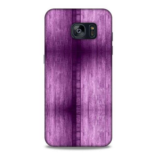 Samsung Galaxy S7 Edge Uyumlu Kılıf Mor Delisi (15) Antişok Kılıf Tahta