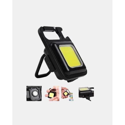 Şarjlı Cob Led Anahtarlık Fener – 4 Modlu, Manyetik Ve Katlanabilir Standlı