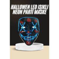 Işıklı Led Maske Parti Eğlence Maskesi Hallowen Neon Maske
