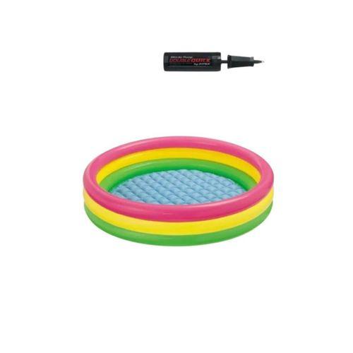 Unisex Çocuk Renkli 3 Boğumlu Bebek Havuzu (61x22)