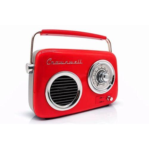 Retro Tasarımlı Bluetooth Fm Radyo Kırmızı