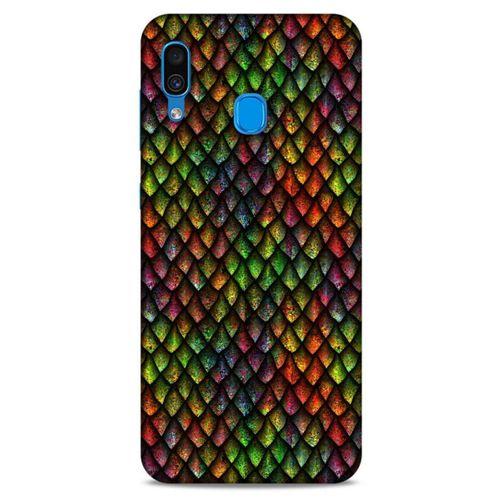 Samsung Galaxy A30 Kılıf Dragons (6) Silikon Kılıf Ejderha Skin Çok Renkli