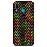 Samsung Galaxy A30 Kılıf Dragons (6) Silikon Kılıf Ejderha Skin Çok Renkli