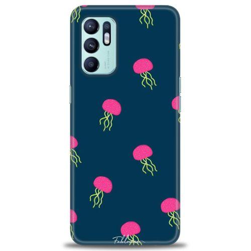 Oppo Reno 6 Kılıf HD Baskılı Kılıf - Ahtapotlar + Tam Ekran Koruyucu