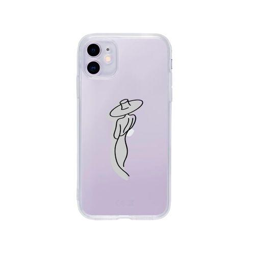 iPhone 11 Madame Desenli Premium Şeffaf Silikon Kılıf