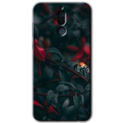 Huawei Mate 10 Lite Kılıf Baskılı Kapak - Avcı Arı + 5D Tam Kaplayan Cam