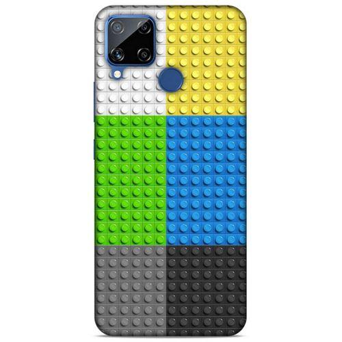 Lopard Oppo Realme C15 Uyumlu Kılıf BloX (10) Full Koruma Kılıfı Karışık Çok Renkli