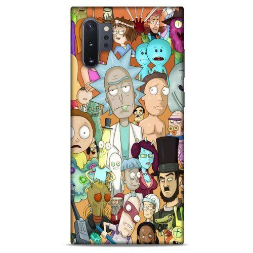 Samsung Galaxy Note 10 Plus Uyumlu Kılıf Rick And Morty (35) Fit Design Kılıf Cop Rick