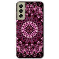 Samsung Galaxy S21 FE HD Baskılı Kılıf + 9D Tam Ekran Koruyucu - Mandala Patterns Kaleidoscope