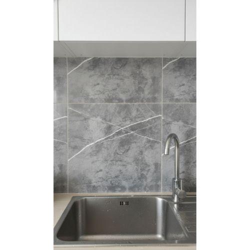 30x30 Antrasit Mermer Desenli Duvar Sticker