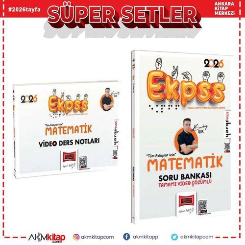 Yargı Yayınları 2026 EKPSS Tüm Adaylar İçin Matematik Video Ders Notu ve Soru Bankası Seti 2 Kitap