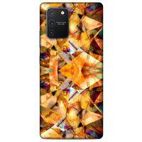 Samsung Galaxy S10 Lite Kılıf Pastel Renkler (23) Ultra Koruma Kılıfı Turuncu