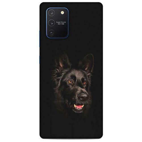 Samsung Galaxy S10 Lite Kılıf Almanya (33) Hybrid Kılıf Black German Shepherd