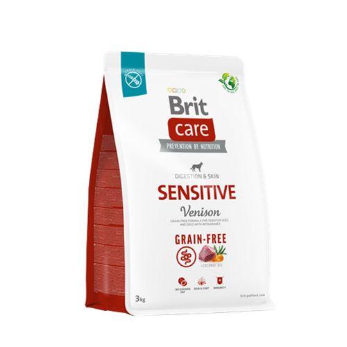 Brit Care Sindirim Sistemi, Gıda İntoleransı Ve Deri Hassasiyetine Sahip Köpekler İçin, Tahılsız, Geyik Etli Kuru Mama 3 kg