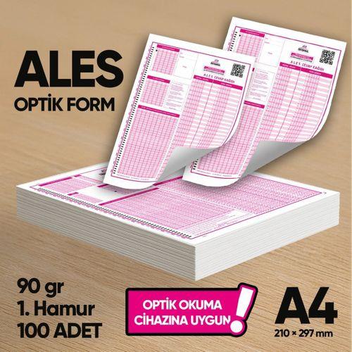 ALES Deneme Sınavları İçin 100 Adet (90 GR) Optik Form - Optik Okuma Uyumlu