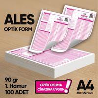 ALES Deneme Sınavları İçin 100 Adet (90 GR) Optik Form - Optik Okuma Uyumlu