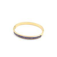 Baget Taşlı Bilezik - Mor