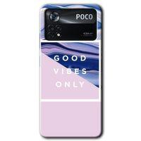 Poco x4 Pro Kılıf HD Desen Baskılı Arka Kapak - Good Vibes + Kırılmaz Cam