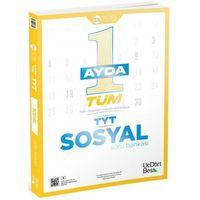 1 Ayda Tüm TYT Sosyal Soru Bankası ÜçDörtBeş Yayınları
