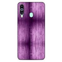 Samsung Galaxy M40 Uyumlu Kılıf Mor Delisi (15) Antişok Kılıf Tahta