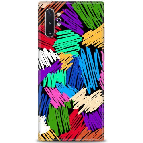 Samsung Galaxy Note 10 Plus Kılıf HD Baskılı Kılıf - Karalama + Tam Ekran Koruyucu