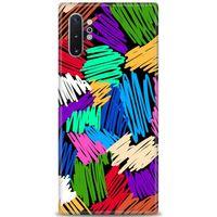 Samsung Galaxy Note 10 Plus Kılıf HD Baskılı Kılıf - Karalama + Tam Ekran Koruyucu