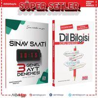 Etkili Matematik AYT Sınav Saati Genel Deneme ve AKM Dil Bilgisi Soru Bankası Seti 2 Kitap