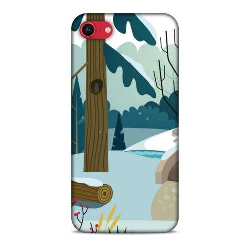 Apple iPhone SE 2020 Kılıf Snowix (17) Tasarım Kılıf Yeşil