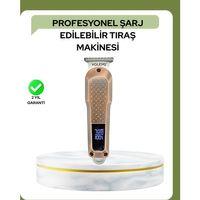 Profesyonel 7000rpm Saç Kesim Makinesi – Type-c Şarjlı, Lcd Ekranlı, 4 Kademeli Ayar