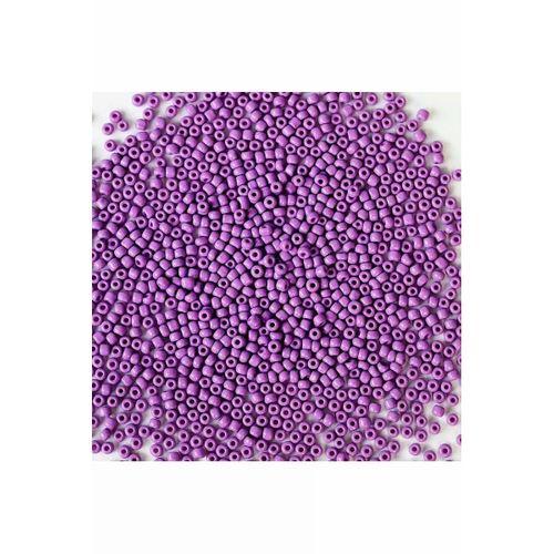 Mor Renk 4 mm Yaklaşık 220 adet/20 gram Cam Boncuk Oya Yazma Bileklik ve Kolye