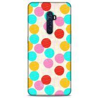 Oppo Reno 2 Kılıf Pastel Renkler (30) Silicone Case Turkuaz Pembe