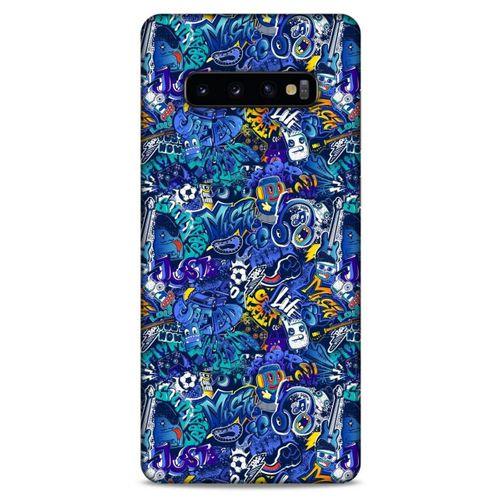 Graffitix (2) Desenli Silikon Kapak Samsung Galaxy S10 Plus Kılıf