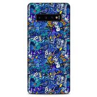 Graffitix (2) Desenli Silikon Kapak Samsung Galaxy S10 Plus Kılıf