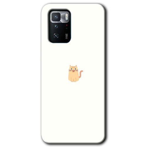 Poco x3 GT Kılıf Baskılı Arka Kapak - Cat Minimalism +Tam Ekran Koruyucu