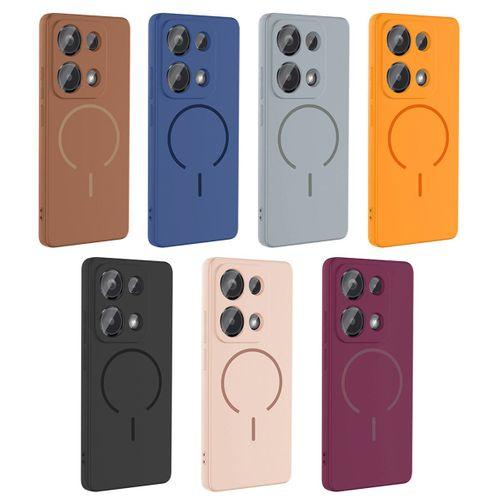 Xiaomi Redmi Note 13 Pro 4G Kılıf M-safe Şarj Özellikli Zore Meta Kapak