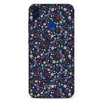 Huawei Honor 8C Kılıf Kelebek Etkisi (8) Baskılı Kılıf Turkuaz Beyaz