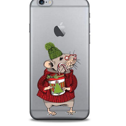 Zoologix (23) Apple Iphone 6 Plus Şeffaf Kılıf Silikon Desenli