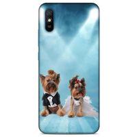 Xiaomi Redmi 9A Kılıf Köpek Kıyafetleri (18) Telefon Kılıfları Yorkshire Gömlek Papyon