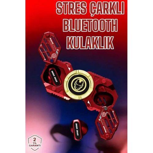 Bluetooth Kulaklık Stres Çarklı Döndürülebilir Uzun Şarj Süreli  Kulaklığı