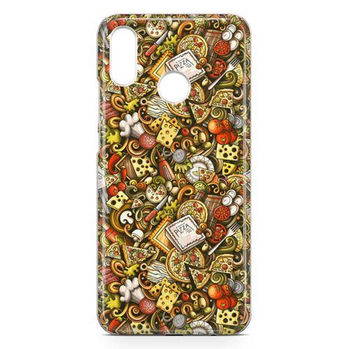 Huawei Nova 3e Kılıf Doodle Restaurant Arka Kapak Koruma Desenli Full Koruyucu