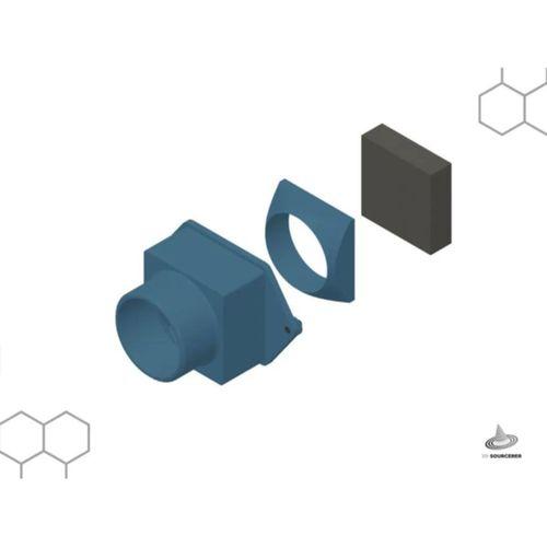 DELACK Kapsama HEPA Filtre 4 İnç Havalandırma Kanalı (Bu ürün Sadece Plastik parçadır - Almadan Önce Soru Sorabilirsiniz)