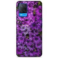 Oppo A74 4G Uyumlu Kılıf Mor Delisi (39) Liquid Crystal Kılıf Çiçekler