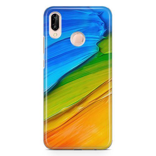 Huawei Nova 3e Kılıf Tempere Arka Kapak Koruma Desenli Full Koruyucu