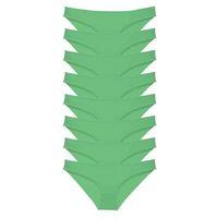 8 Adet Süper Eko Set Likralı Kadın Slip Külot Yeşil