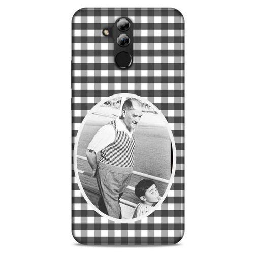 Huawei Mate 20 Lite Kılıf Atatürk (18) Telefon Kılıfları Siyah Beyaz