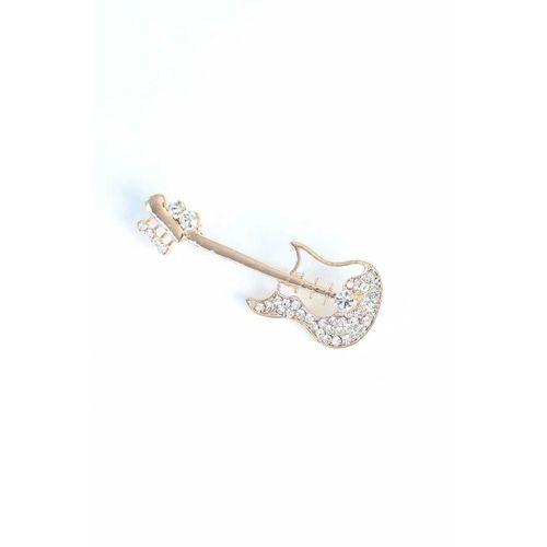 Zirkon Taşlı Metal Broş