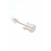 Zirkon Taşlı Metal Broş